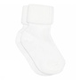 Cotton rib baby socks 1 | White