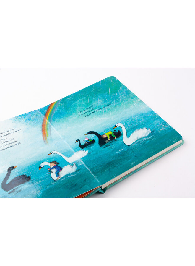 Daar buiten loopt een schaap