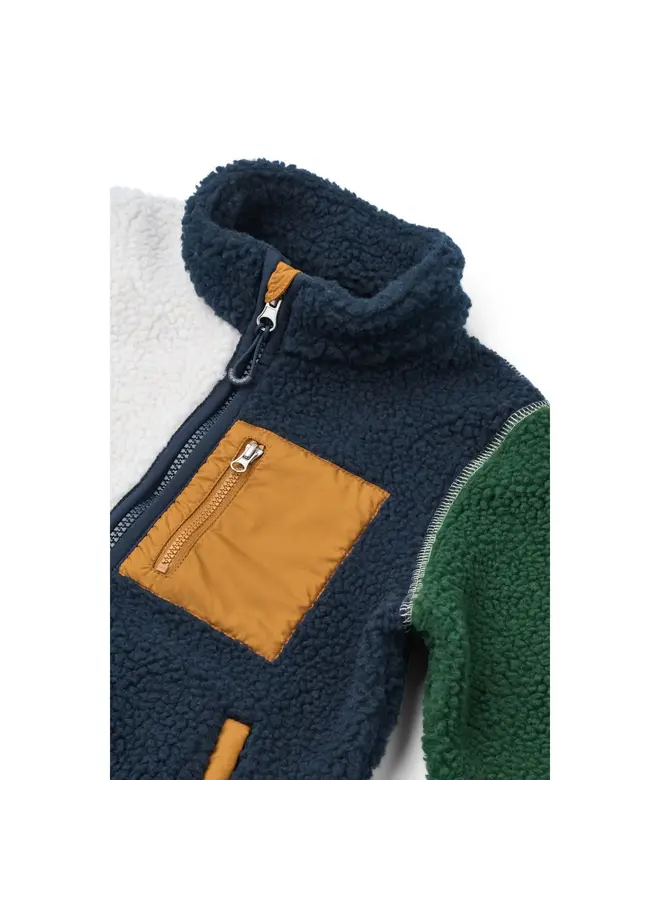 Nolan Pile Jacket - Peppermint multi mix