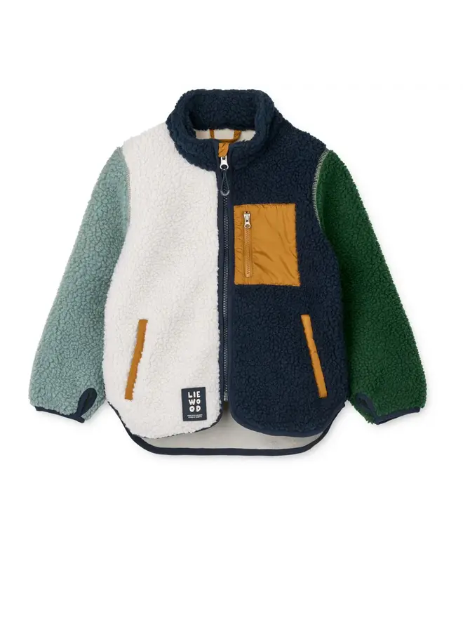 Nolan Pile Jacket - Peppermint multi mix