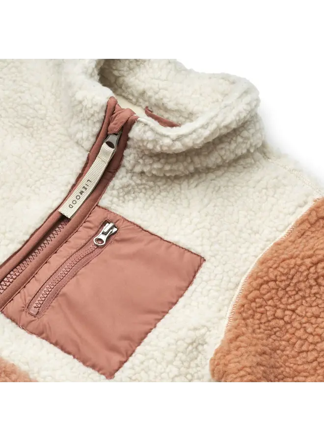 Nolan Pile Jacket - Tuscany rose multi mix