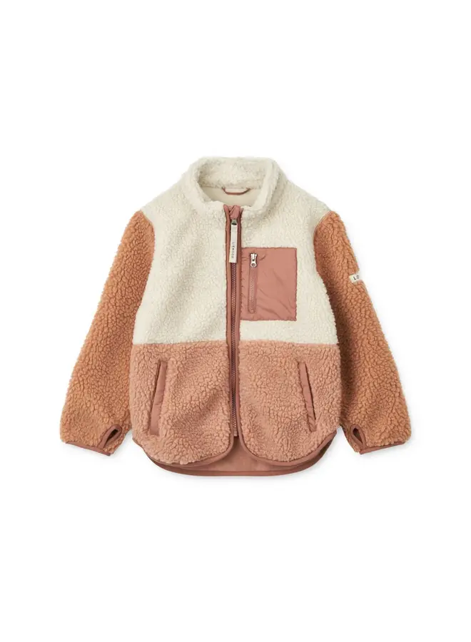 Nolan Pile Jacket - Tuscany rose multi mix