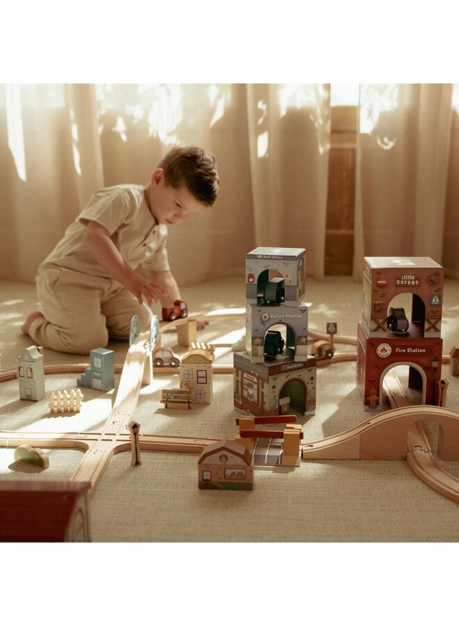 Little Dutch | Stapelblokken met auto's