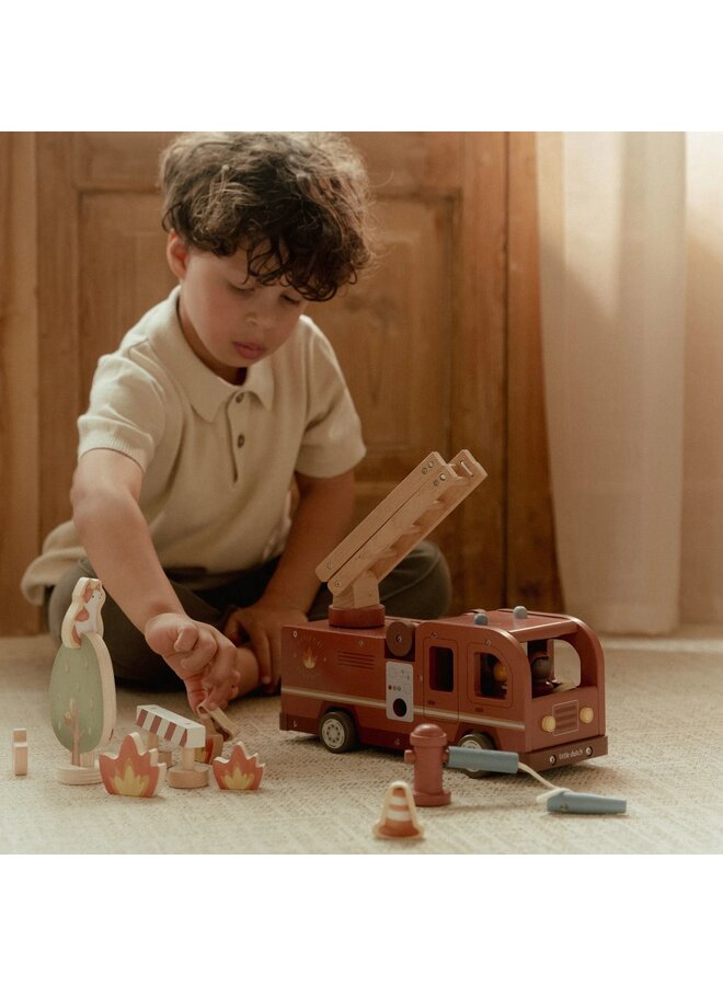 Little Dutch | Brandweerwagenset