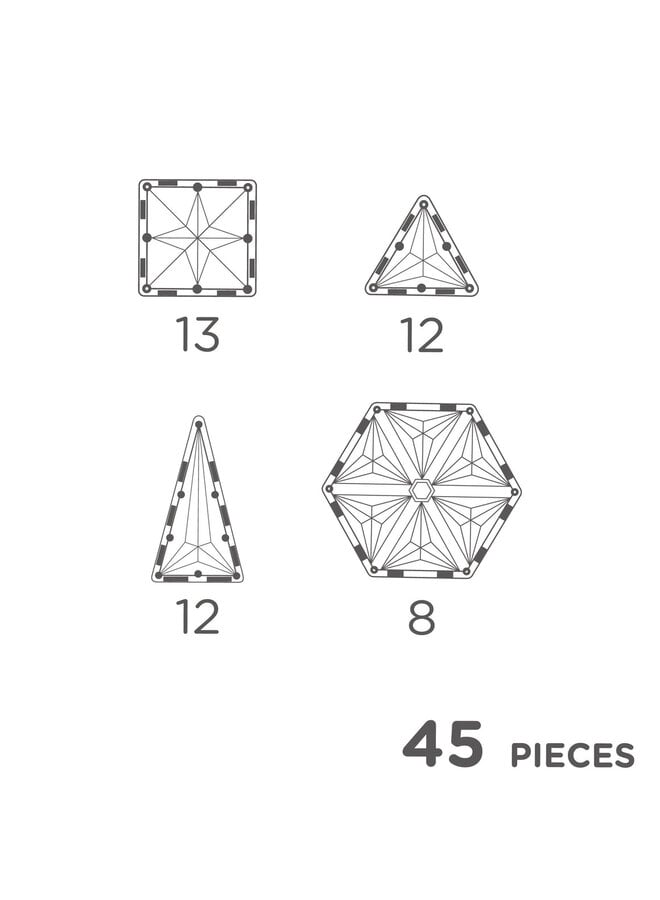 Cleverclixx | Geo Pack Pastel - 45 Stuks