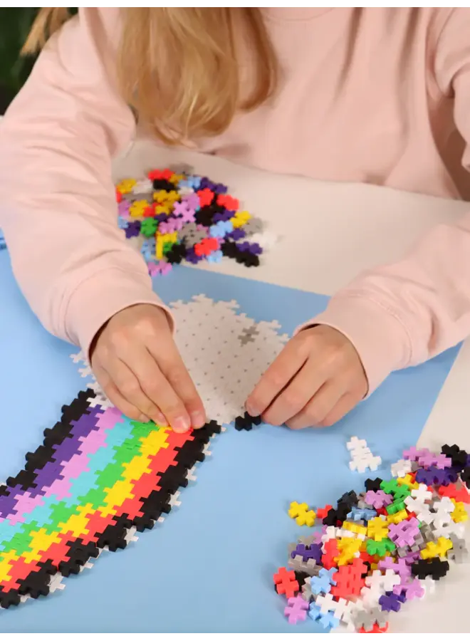 Plus-Plus | Puzzle by Number Regenboog - 500 stuks