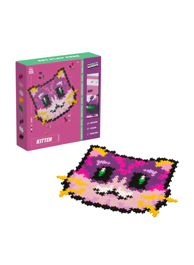 Plus-Plus | Puzzle by Number Cat - 500 stuks