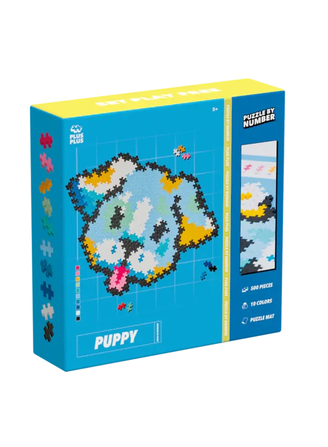 Plus-Plus | Puzzle by Number Dog- 500 stuks