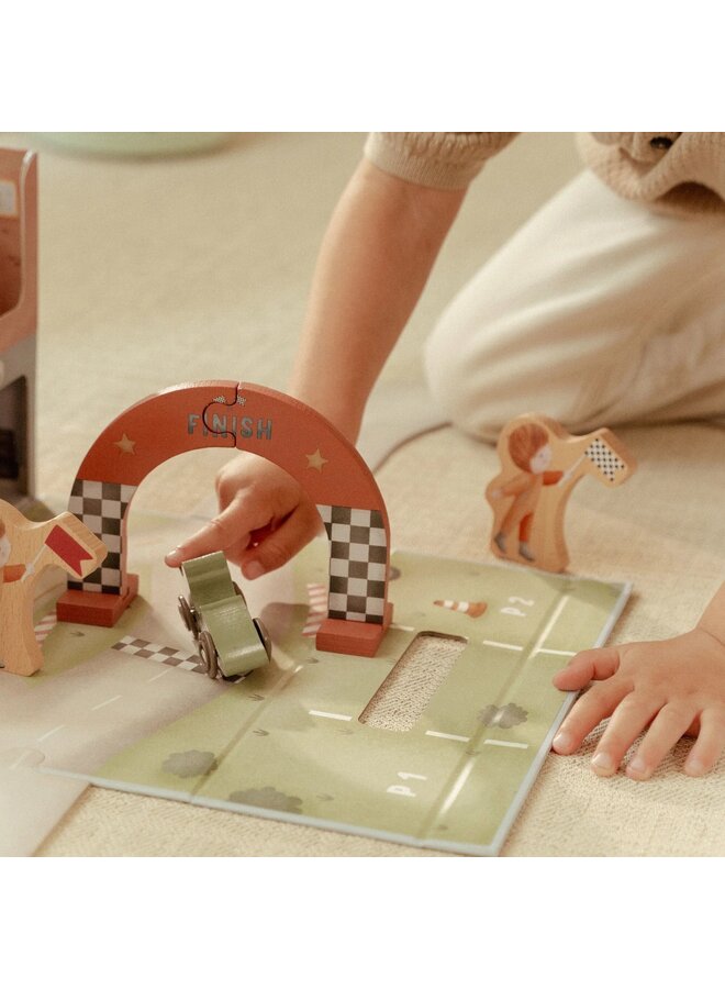Little Dutch | Speelkoffer met racebaan