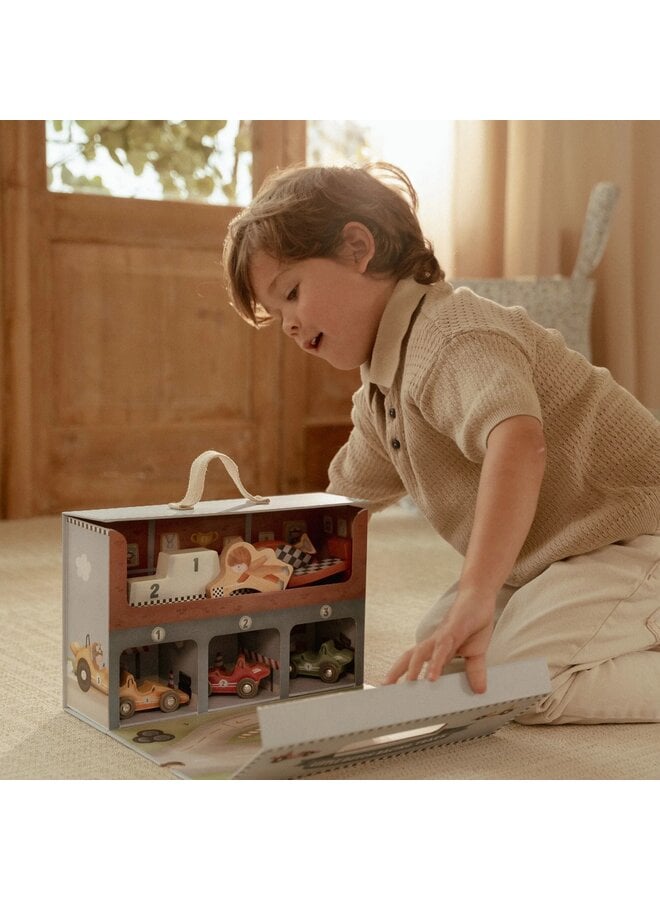 Little Dutch | Speelkoffer met racebaan