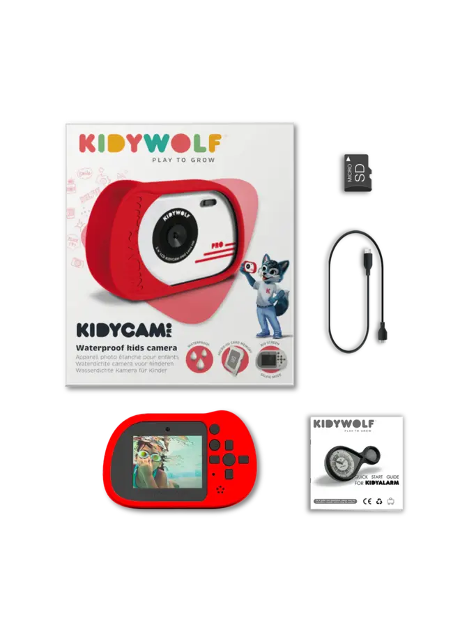 Kidywolf | Kidymic Kindercamera - Rood