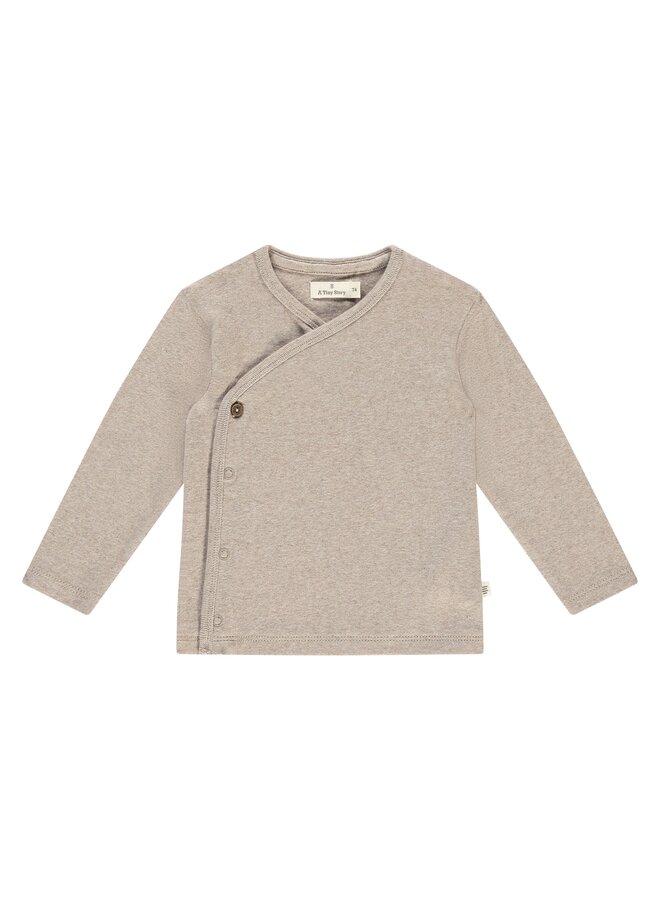 A Tiny Story |  T-shirt Longsleeve - Oatmeal Melange