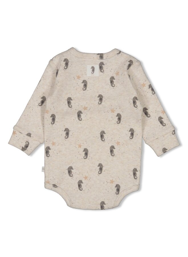 Wikkelromper rib AOP - Sea Sweeties