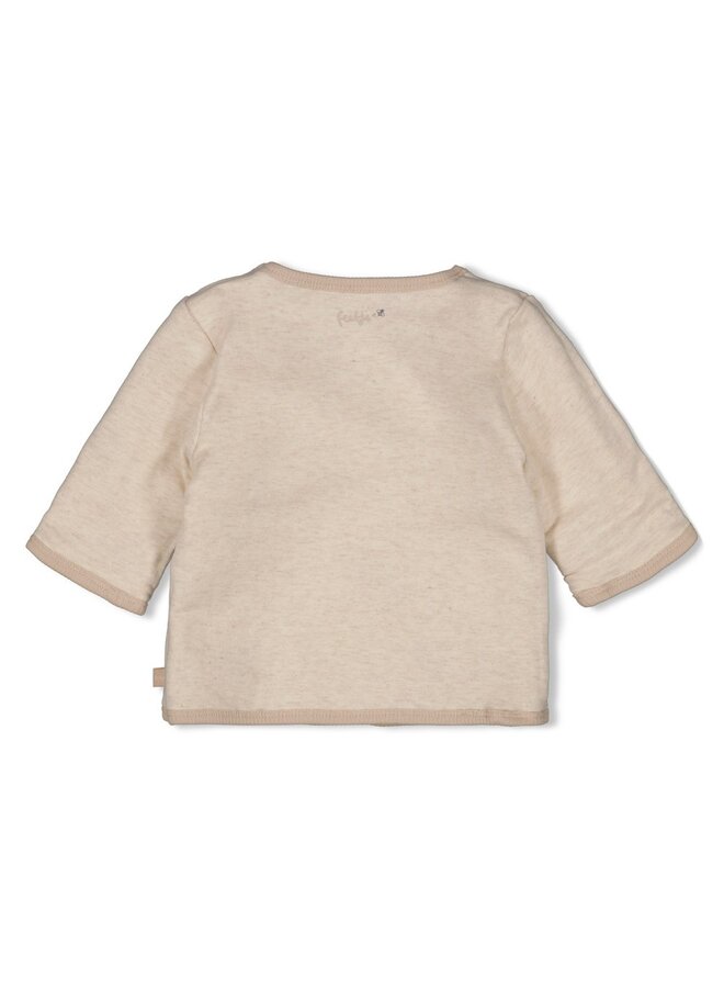 Omkeerbaar jasje AO embroidery - Honey Bear