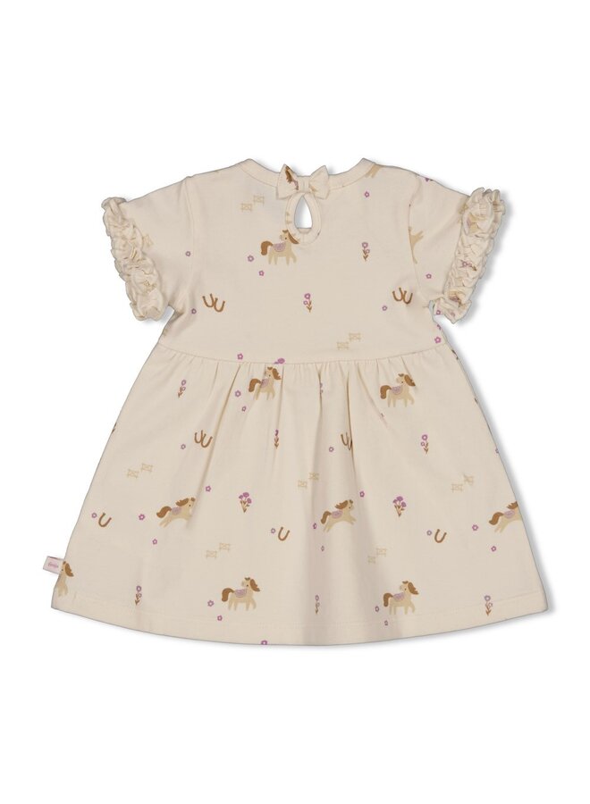 Jurk AOP k/m - Flower Ranch | Off-White