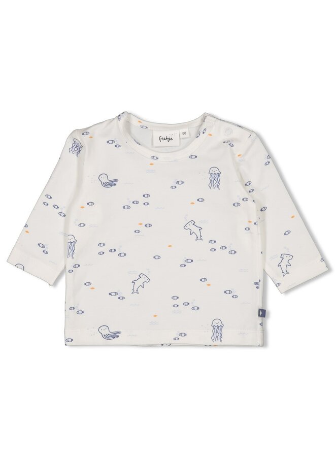 Longsleeve AOP - Blue Ocean | Off-White