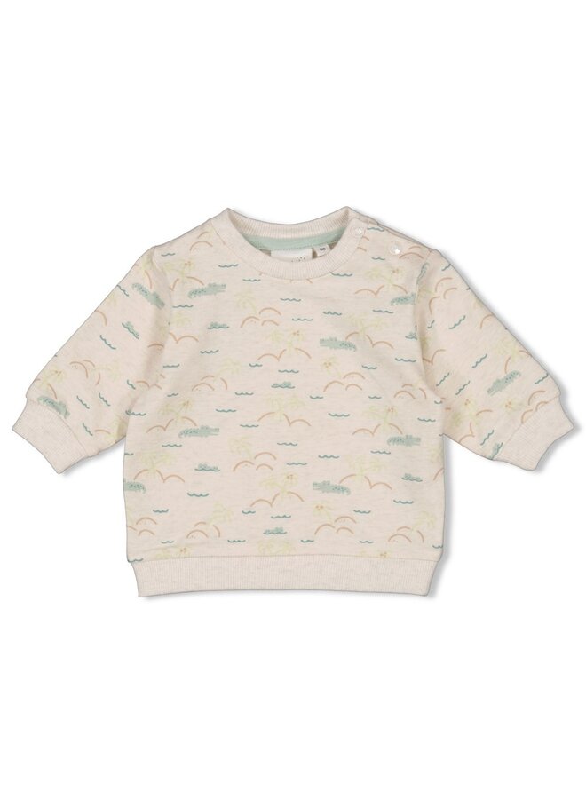 Sweater AOP relaxed fit - You Croc my World