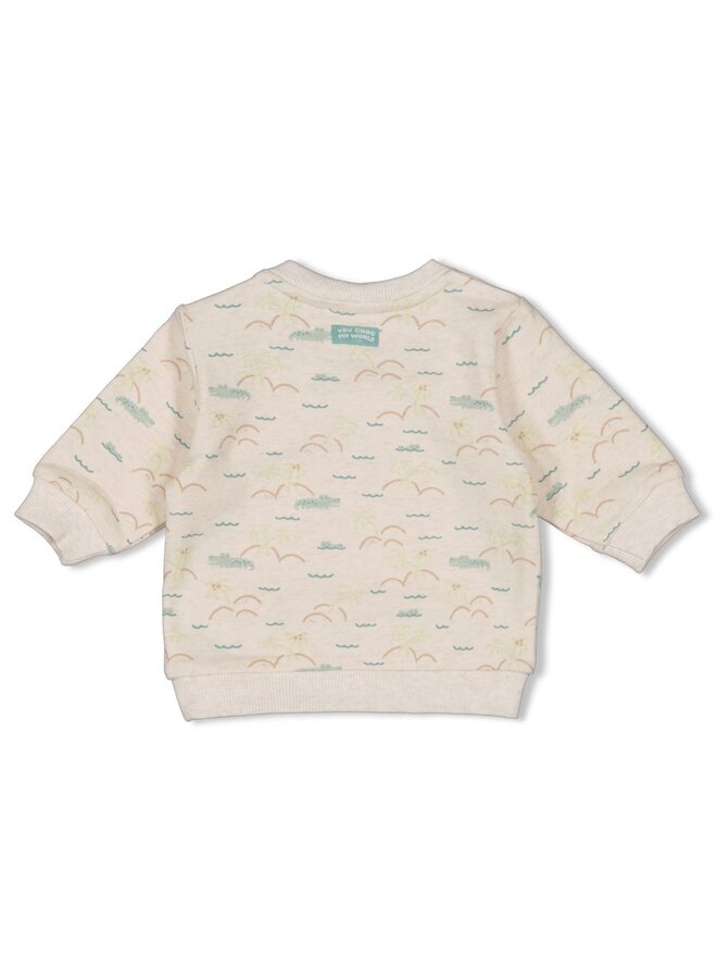 Sweater AOP relaxed fit - You Croc my World