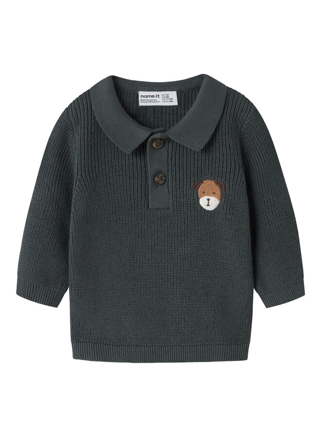 NBMTANT LS KNIT POLO - URBAN CHIC