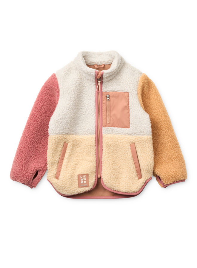 Nolan Pile Jacket -  Apple blossom multi mix