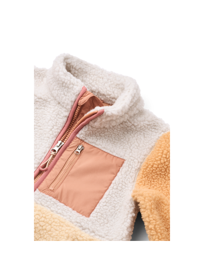 Nolan Pile Jacket -  Apple blossom multi mix