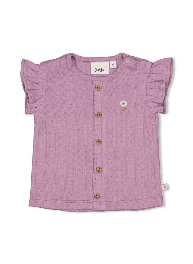 Top pointelle rib - Flower Ranch | Violet