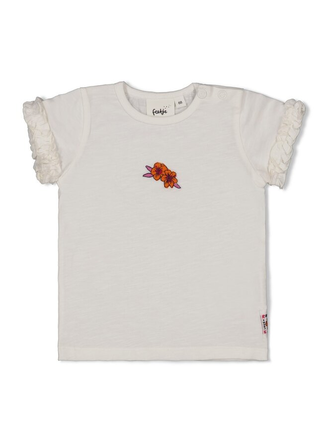 T-shirt - Love Peace Aloha | Wit