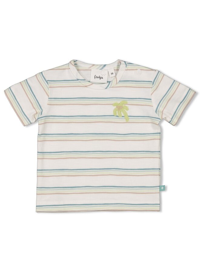 T-shirt streep - You Croc my World | Off-White