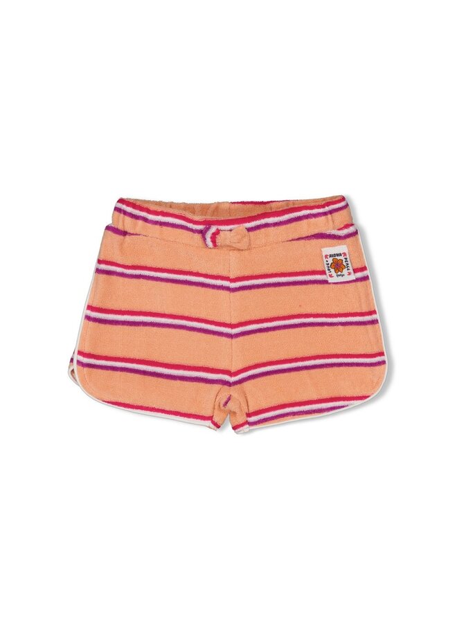 Short streep badstof - Love Peace Aloha