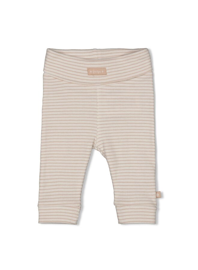 Broek rib met streep - Honey Bear | Zand