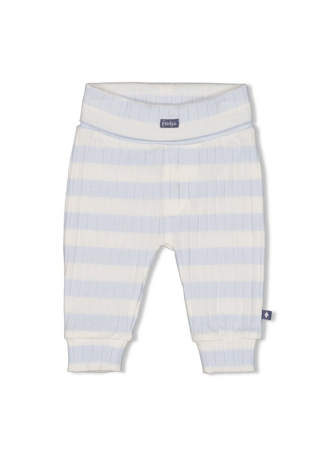 Broek rib met streep - Blue Ocean