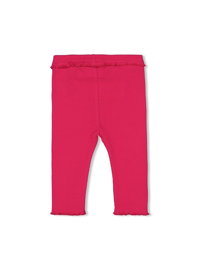 Legging rib - Love Peace Aloha | Fuchsia