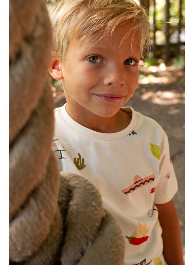 T-shirt AOP - Desert Fiesta | Offwhite