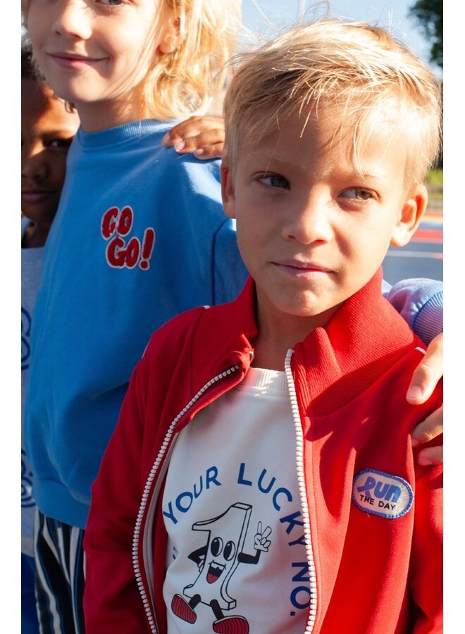 T-shirt - Run the Day | Offwhite