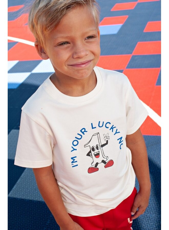 T-shirt - Run the Day | Offwhite