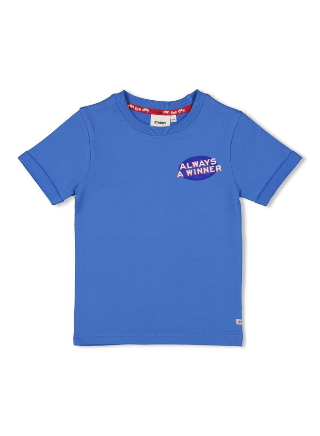 T-shirt - Run the Day | Blauw