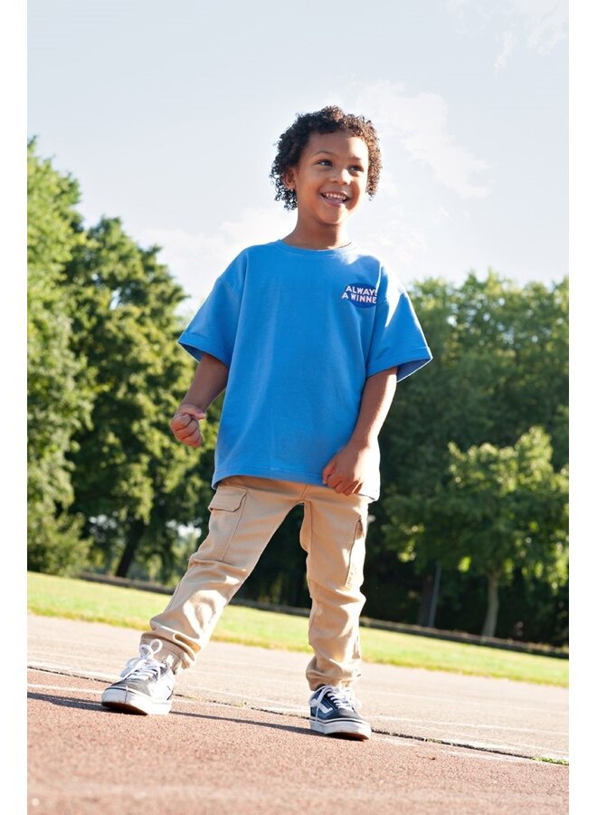 T-shirt - Run the Day | Blauw