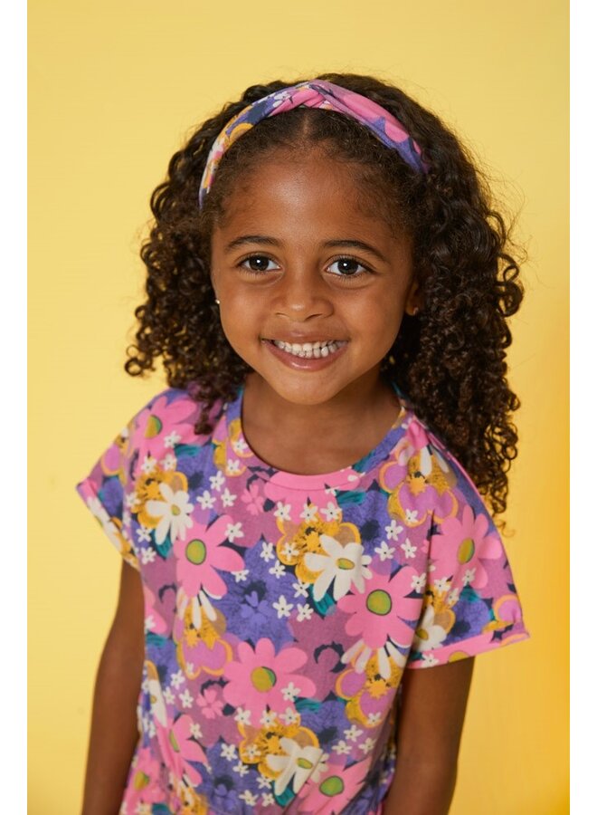 Jurk AOP - Rolling into Spring | Roze