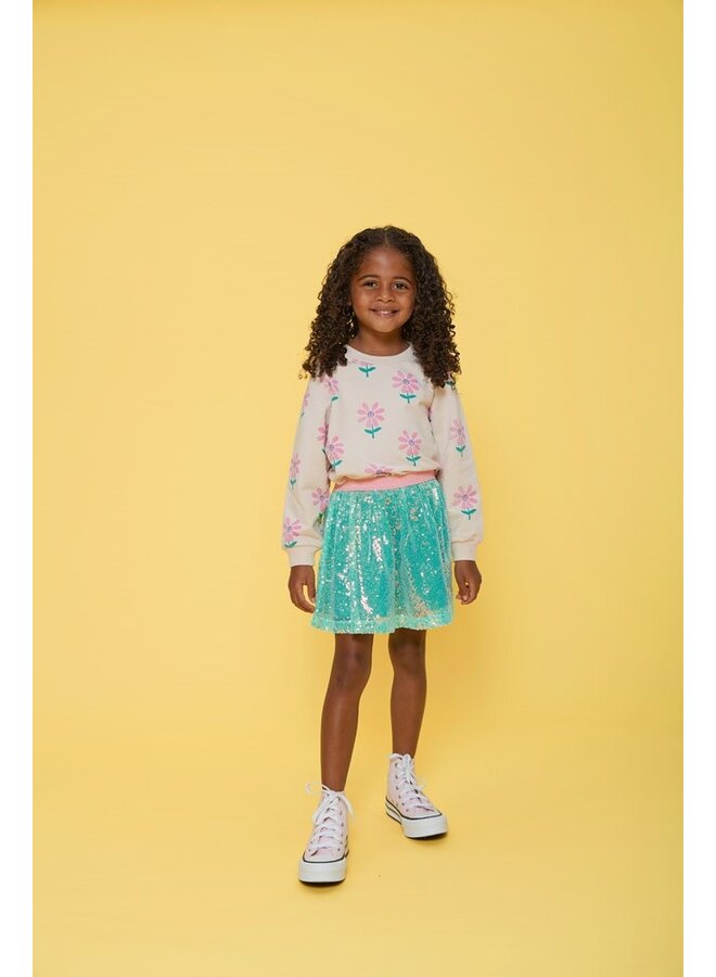 Sweater AOP - Rolling into Spring | Offwhite