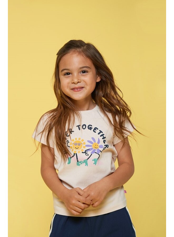 T-shirt - Rolling into Spring | Offwhite