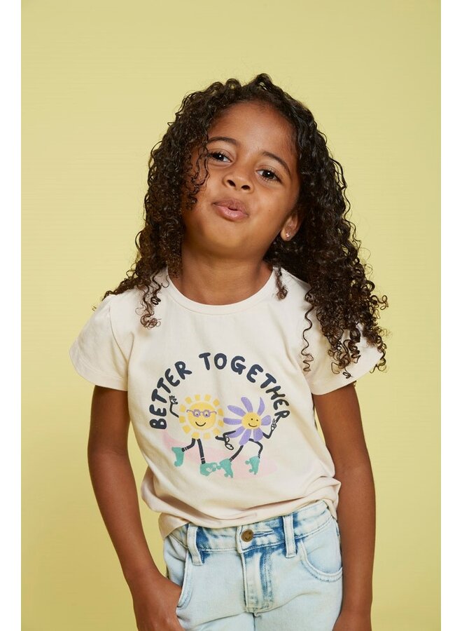 T-shirt - Rolling into Spring | Offwhite