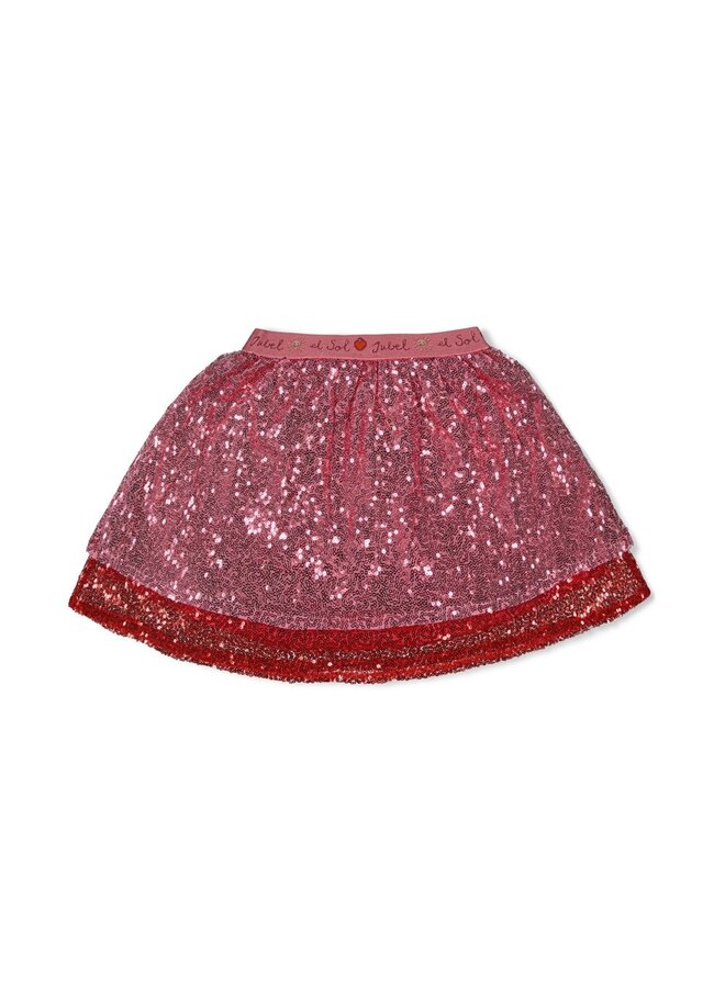 Pailetten rok - Salsa Sunset | Roze