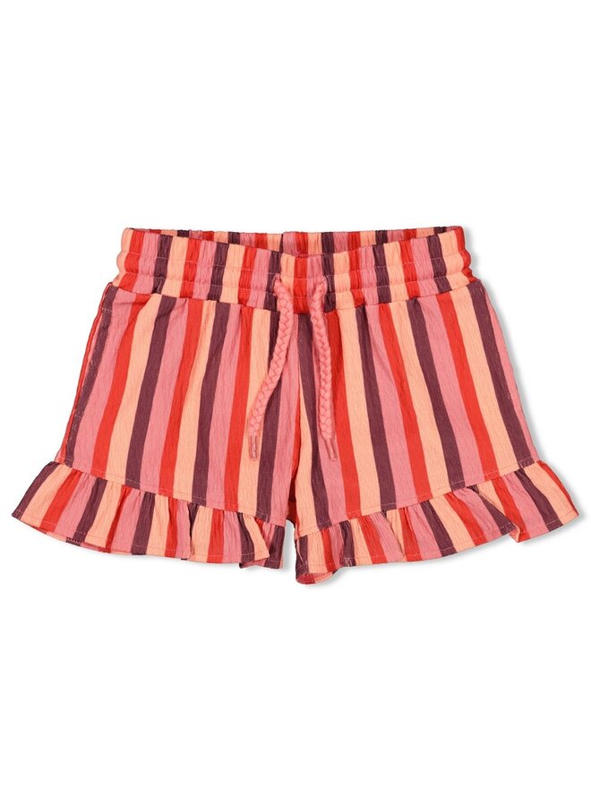 Short streep seersucker - Salsa Sunset