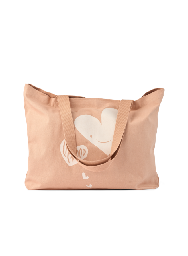 Big Totebag | Hearts / Pale Tuscany
