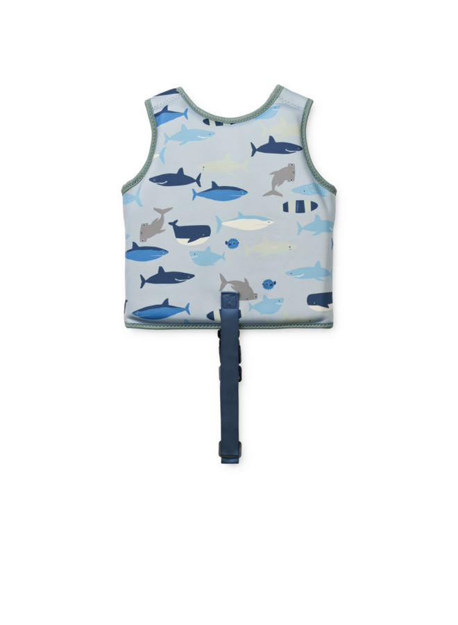 Dove Swim Vest | Shark / Dove blue