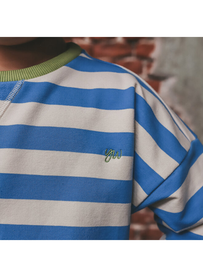 Stripe French Knit | Sweater – French Blue