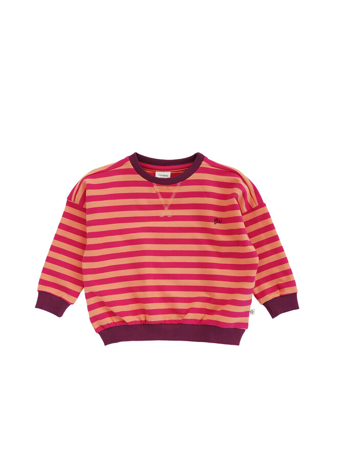 Stripe French Knit | Sweater – Beetroot Purple