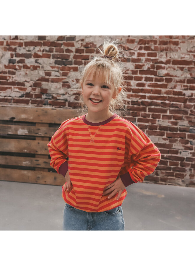 Stripe French Knit | Sweater – Beetroot Purple