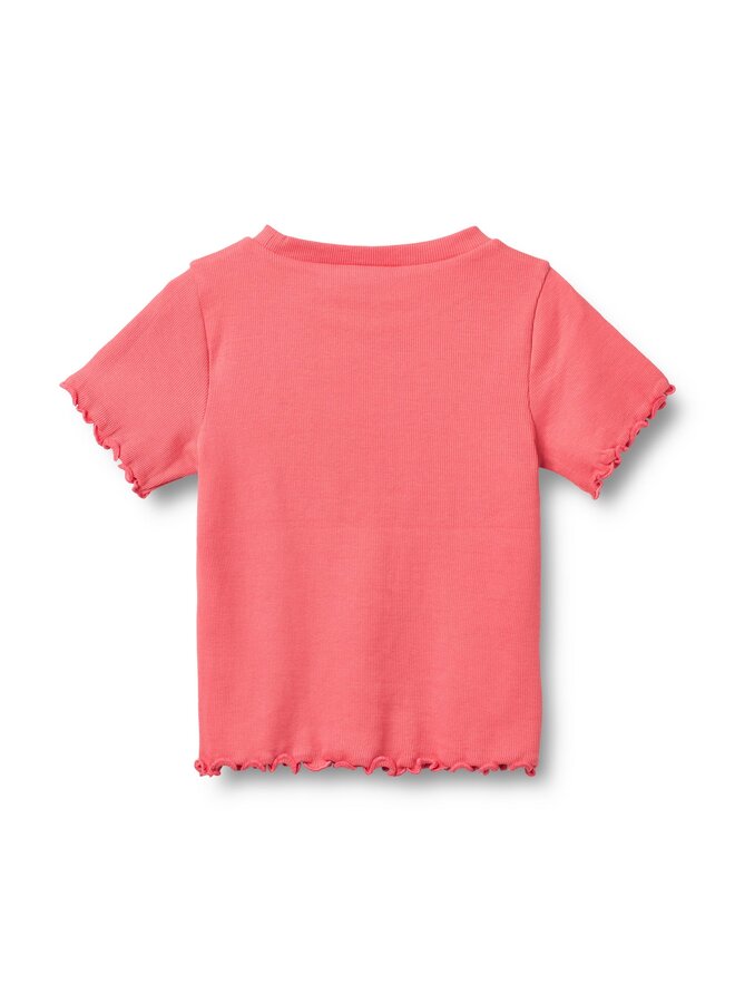 Rib T-shirt S/S Alicia Watermelon