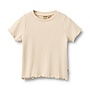 Rib T-shirt S/S Irene Almond Peach